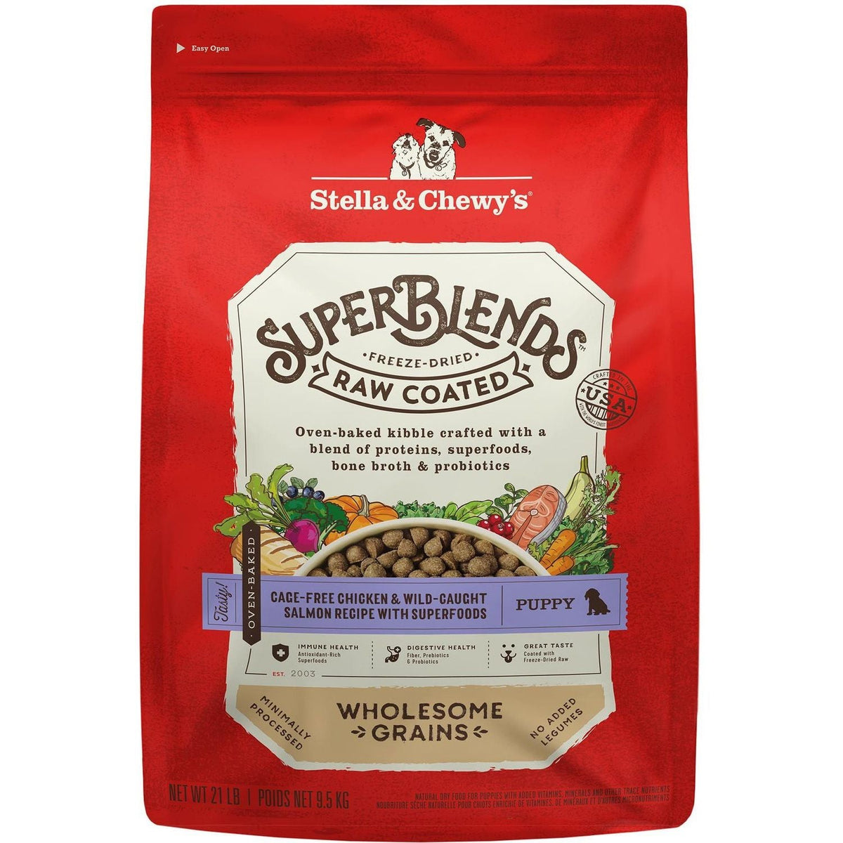 SuperBlends Raw Coated Puppy Chicken & Salmon 9.53 kg