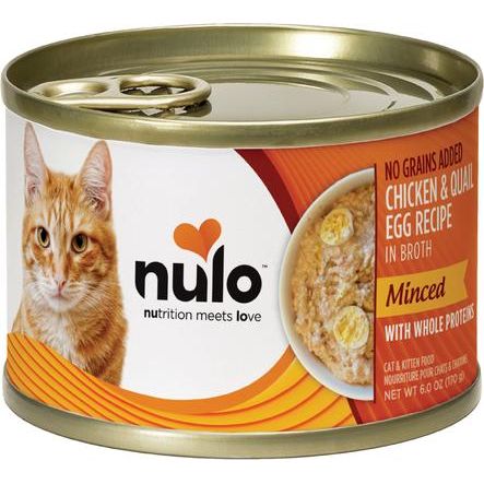 Nulo, Minced Chicken, Crab & Prawn, Pollo + Cangrejo + Camarón Entero Picados en Caldo, Gatos y Gatitos, 79 g × 12 / 170 g × 8 latas