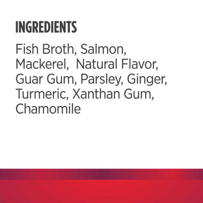 Nulo, FreeStyle Chunky Broth Salmon & Mackerel, Salmón + Caballa en Caldo para Hidratación y Topper, Gatos, 80 g × 24 bolsas