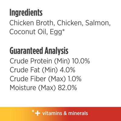 Nulo, FreeStyle Silky Mousse Chicken & Salmon, mousse húmedo sin granos para gatos, Pollo + Salmón, 79 g × 24 bolsas