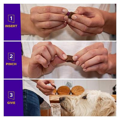 Pinchers Pill Hiding - Golosinas probióticas para perros con sabor a mantequilla de cacahuete, 45 unidades, 2 unidades