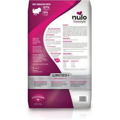 Nulo, FreeStyle Limited+ Small Breed Turkey, Pavo de Ingrediente Limitado con Probióticos y Omegas, Sin Pollo y Sin Granos, Cachorros y Adultos de Razas Pequeñas, 2.50 / 6.35 kg