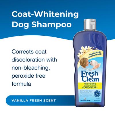 PetAg, Fresh 'n Clean Snowy-Coat Whitening Shampoo, Vanilla Scent, 532 ml.