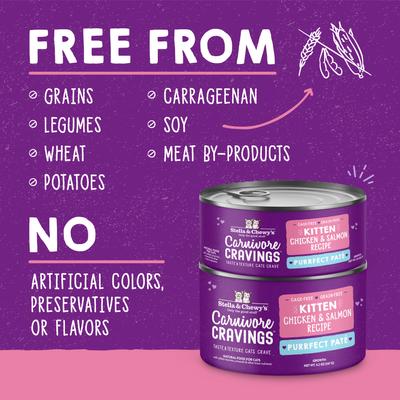 Alimento Húmedo Carnivore Cravings Savory Shreds para Gato 24 pack 79 gr. Chicken & Salmon