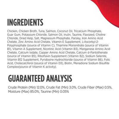 Nulo, Real Shreds with Flakes Chicken, Tuna & Salmon, Pollo + Atún + Salmón en Caldo, Gatos y Gatitos, 79 g × 12 / 170 g × 8 latas