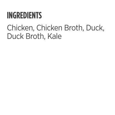 Nulo, FreeStyle Meaty Pouches Chicken, Duck & Kale, Pollo + Pato + Col Rizada en Caldo, Perros, 80 g × 24 bolsas