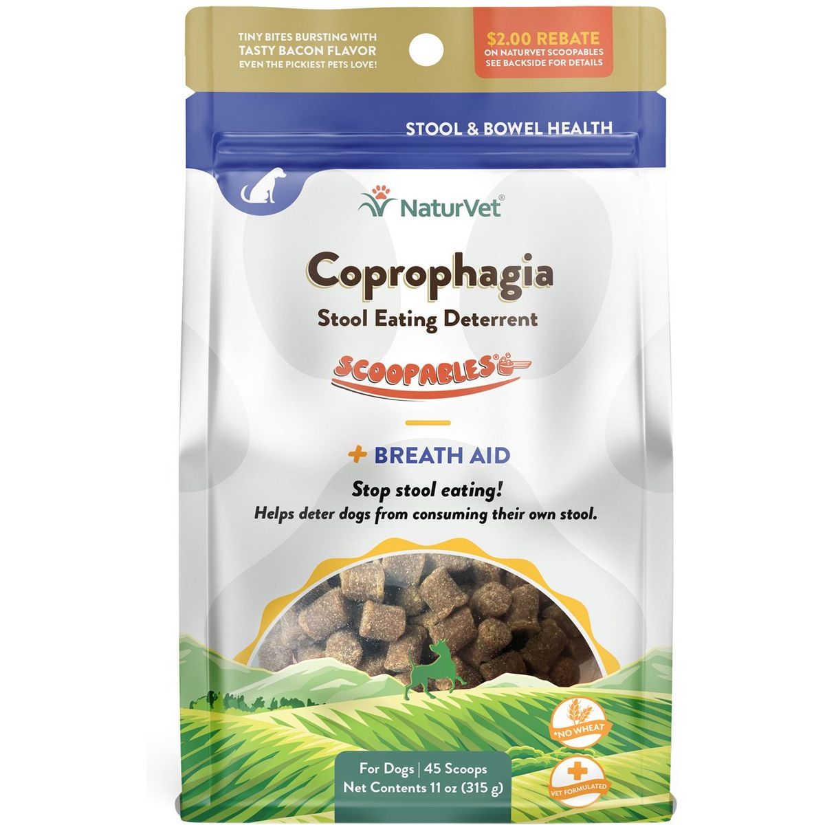 Scoopables Coprophagia Stool Eating Deterrent Supplement. 312 g.