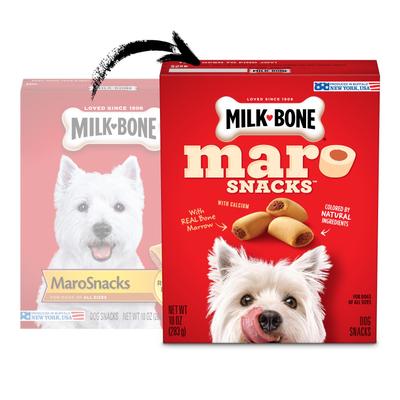 Premios de médula ósea real para perros MaroSnacks, caja de 10 oz