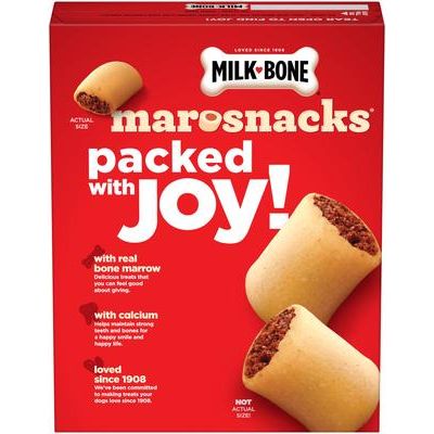 Premios de médula ósea real para perros MaroSnacks, caja de 10 oz