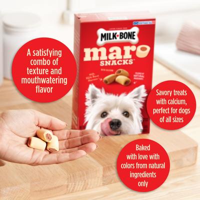 Premios de médula ósea real para perros MaroSnacks, caja de 10 oz