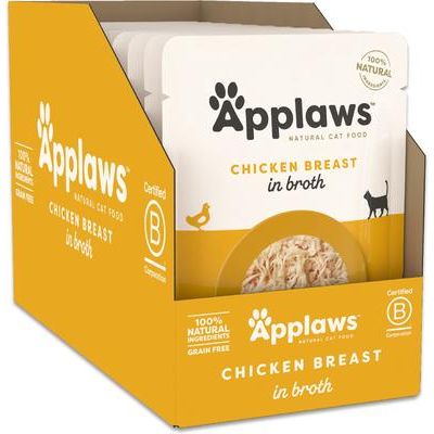 Comida húmeda para gatos Chicken Bits in Broth, 2.47 oz, caja de 12