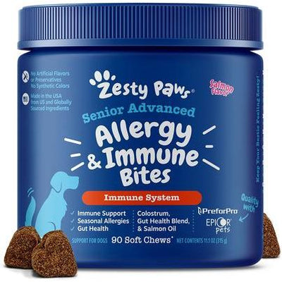Senior Advanced Allergy & Immune para Piel e Inmunidad de Perros sabor Salmón 2 presentaciones