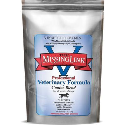 The Missing Link, Professional Veterinary Formula Canine, ácidos grasos omega + fibra + fitonutrientes, 454 g / 2.27 kg.