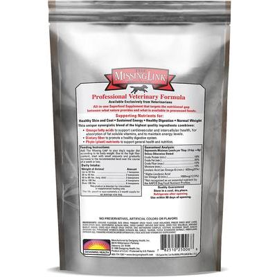 The Missing Link, Professional Veterinary Formula Canine, ácidos grasos omega + fibra + fitonutrientes, 454 g / 2.27 kg.