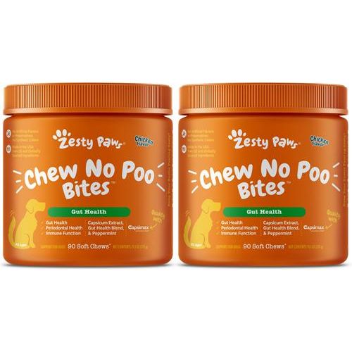 Chew No Poo Bites Digestivos para Coprofagia de Perros sabor Pollo 3 presentaciones