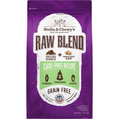 Croquetas Raw Blend sin jaula para Gato Aves de corral Aves de corral Bolsa de 2,5 libras