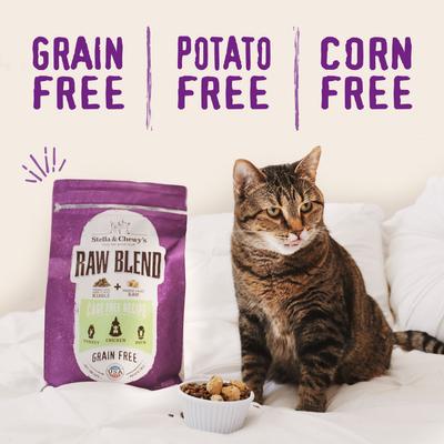 Croquetas Raw Blend sin jaula para Gato Aves de corral Capturado en estado salvaje Bolsa de 2,5 libras