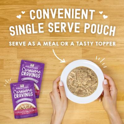 Alimento Húmedo Carnivore Cravings Savory Shreds para Gato 24 pack