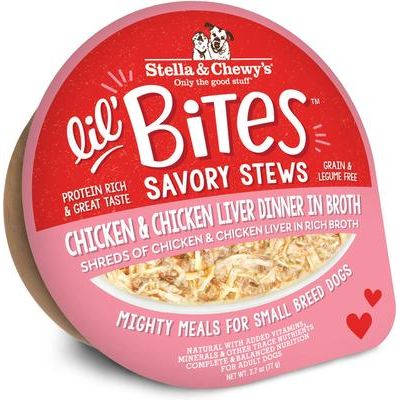 Alimento Húmedo Lil Bites Savory Stews para Perro de Raza Pequeña 12 pack