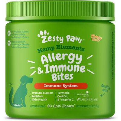 Allergy & Immune Hemp Elements para Perros sabor Queso 90 chews