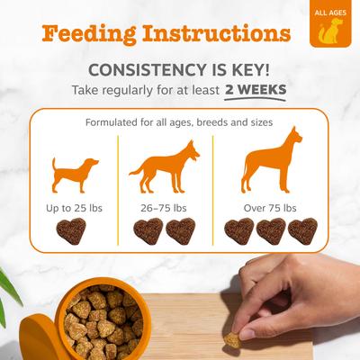 Vet Strength Prebiótico, Probiótico y Postbiótico para Digestión de Perros 90 chews