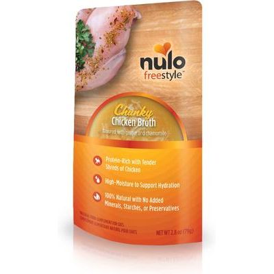 Nulo, Chunky Broth Tuna, Atún en Caldo para Hidratación y Topper, Gatos, 80 g × 24 bolsas