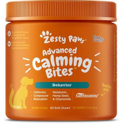 Advanced Calming Bites con Melatonina y Hemp para Perros sabor Pavo 3 presentaciones
