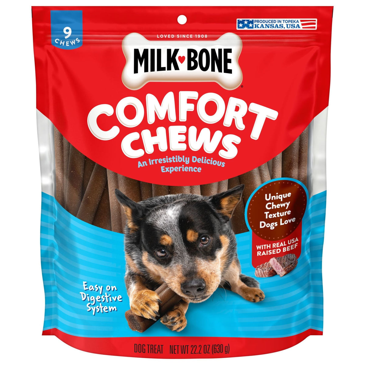 Milk-Bone Comfort Chews res, 9 unidades (22.2 oz)