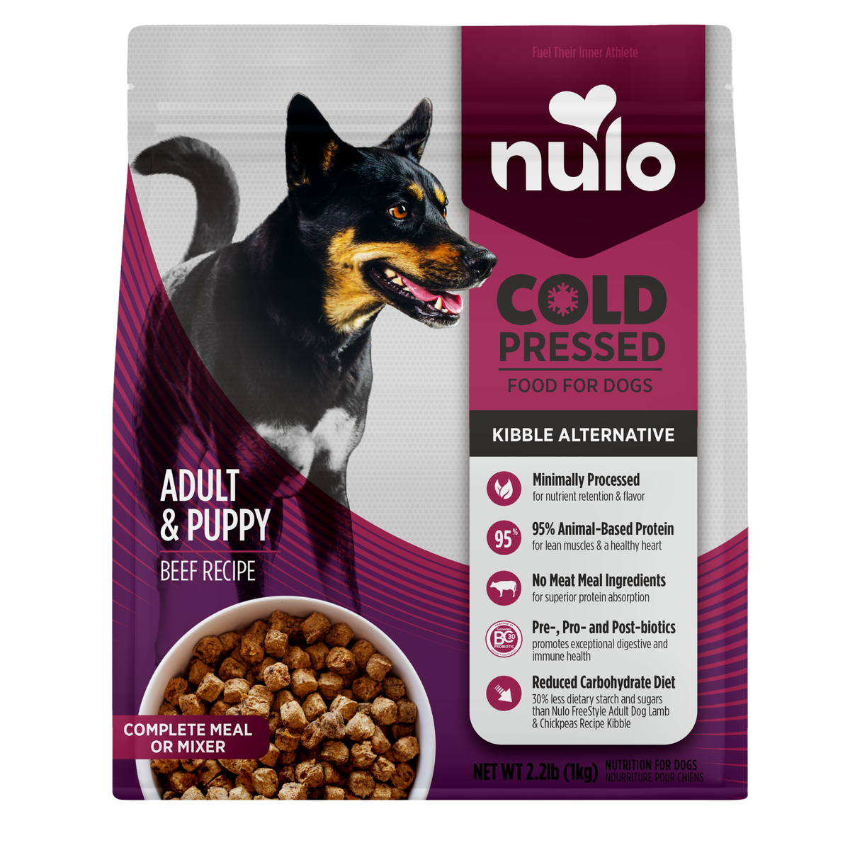 Nulo Cold Pressed Beef Recipe, 998 g