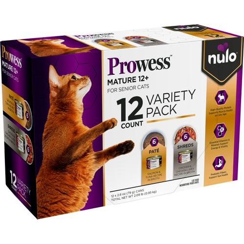 Nulo Prowess Mature 12+ Paquete Variado, 12 latas de 79 g