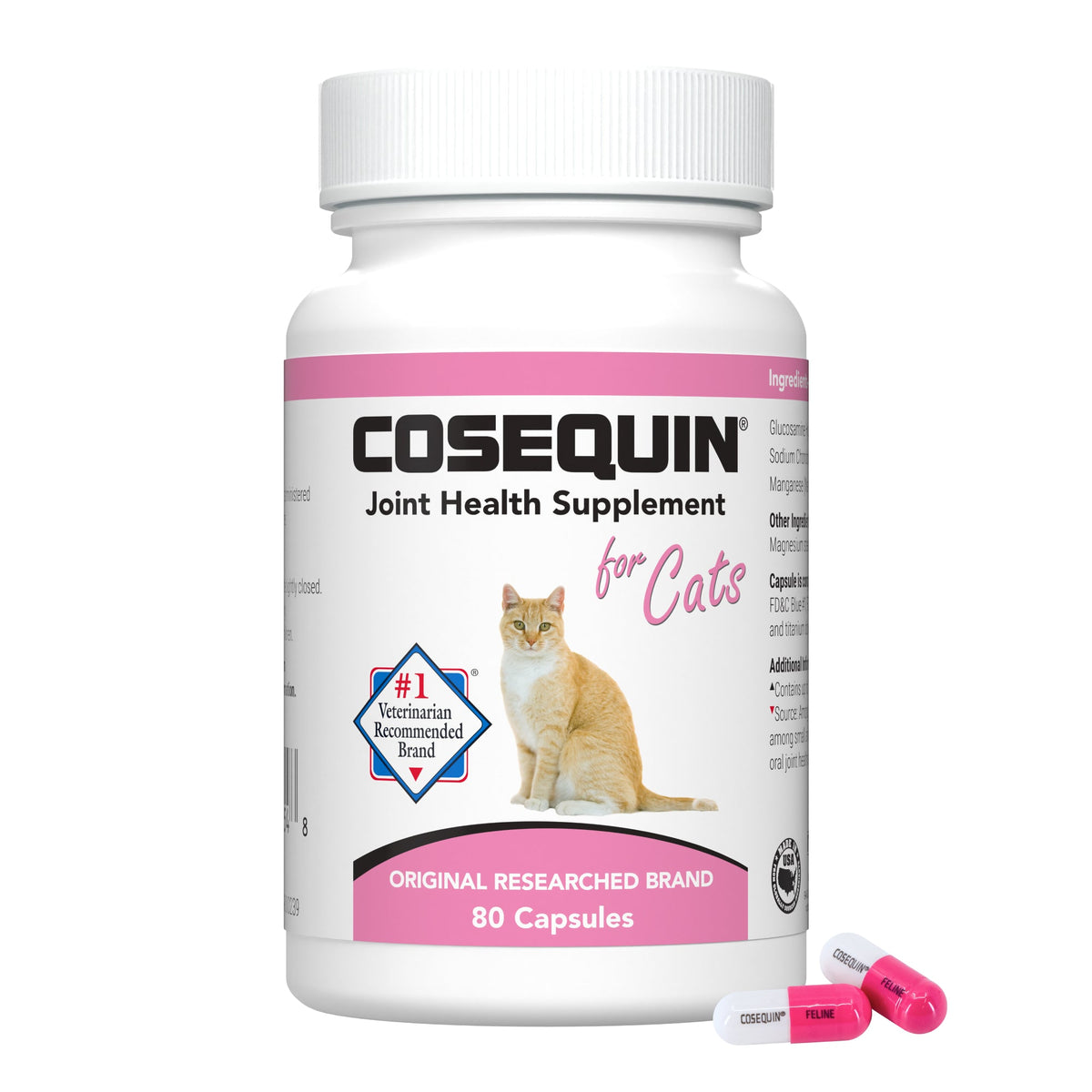 Nutramax Cosequin para gatos, 80 cápsulas