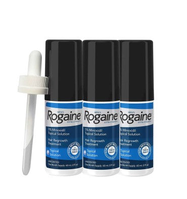Rogaine para Hombre en Solución Tópica, 5% Minoxidil, 3 meses