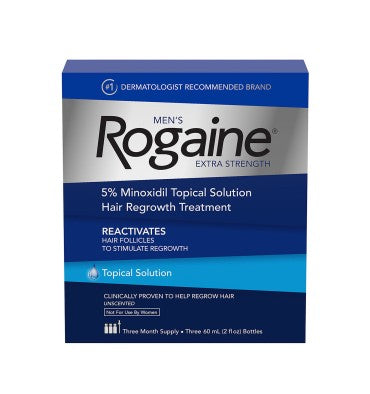 Rogaine para Hombre en Solución Tópica, 5% Minoxidil, 3 meses