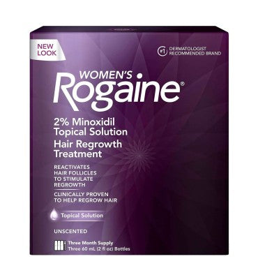 Rogaine para Mujer en Solución Tópica, 2% Minoxidil, 3 meses
