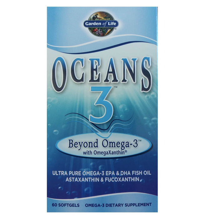 Oceans, Omega 3 Ultra Puro, EPA y DHA, sabor Fresa. 60 Cáps Suaves