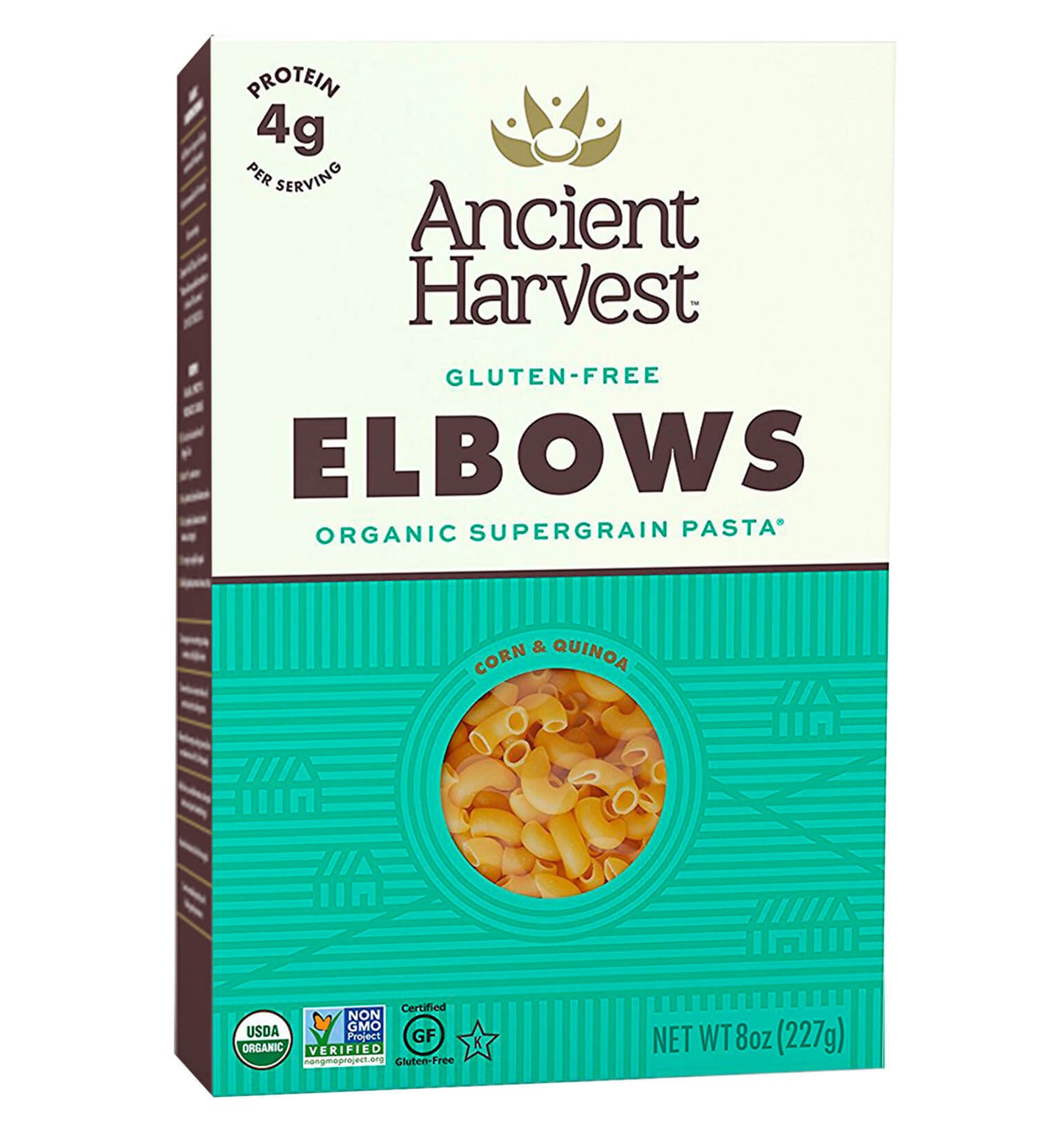 Super Granos, Pasta de Maíz y Mezcla de Quinoa, Codos, 227 gr.