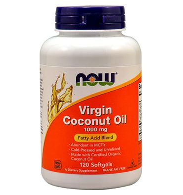 Aceite de Coco Vírgen y Orgánico, en Pastillas, 120 softgel