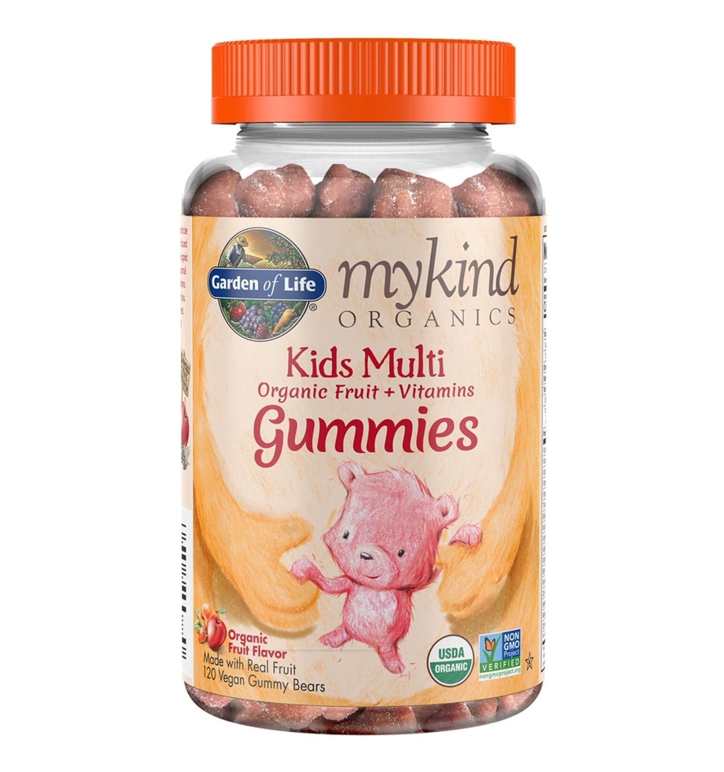 Multivitamínico Orgánico para Niños sabor Frutas. 120 Gomitas. 2 opc
