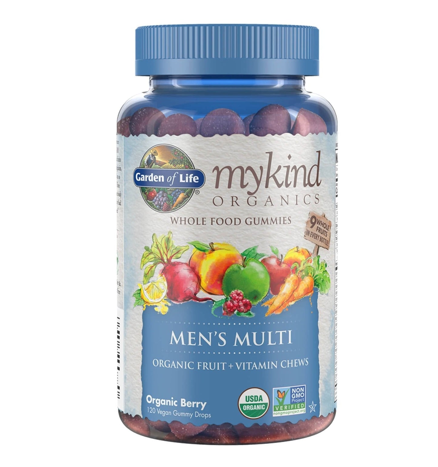 Multivitamínico para Hombre. 120 Gomitas sabor Berries.