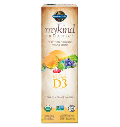 Vitamina D3 Líquida (1,000 iU), sabor Vainilla, Vegana, Orgánica. 125 dosis. 58 ml.