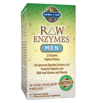 Enzimas Raw para Hombres. 90 Vcaps