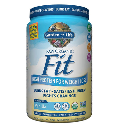 Proteína Raw Fit 28 gr. Acelera Metabolismo, Sacia Hambre. sabor Vainilla. 930 gr.