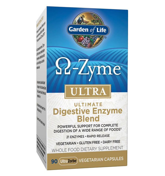 Omega Zyme Ultra. 21 Enzimas Digestivas Vegetarianas. 90vcaps