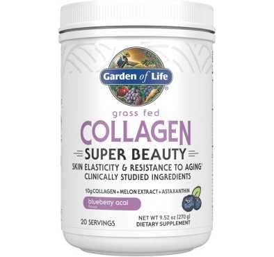 Colágeno Super Belleza sabor Blueberry Acai, Piel, Uñas, Cabello. 270 gr.