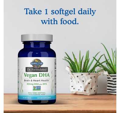 Dr Formulated, Omega 3 Vegano, DHA, DPA, Libre de Grasa. 30 Caps