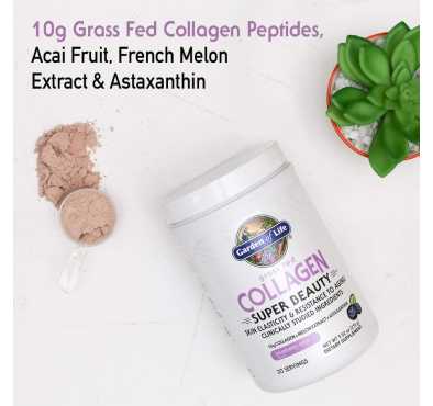 Colágeno Super Belleza sabor Blueberry Acai, Piel, Uñas, Cabello. 270 gr.