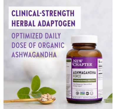 Ashwagandha Force. Herbal, Manejo de Estrés. 60 Cápsulas