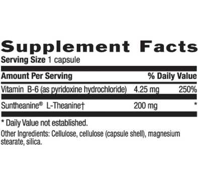 L Teanine 200 mg. 30 y 60 Vcaps