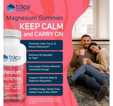 Gomitas de Magnesio sabor Sandía. 120  gomitas