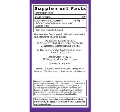 Ashwagandha Force. Herbal, Manejo de Estrés. 60 Cápsulas